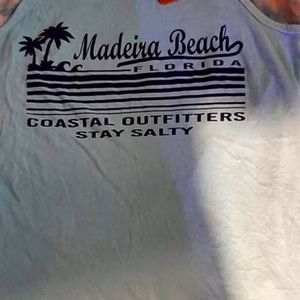 Beautiful light blue new womens tank top us vintage brand